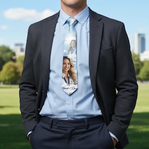 Modèle de cravate commémorative : souvenir funéraire personnalisable (téléchargement PDF)