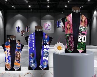 Graduation Stole Template: Canva Editable Design (PDF) Customizable