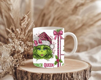 Christmas Mug Wrap Template, Holiday Mug 15oz Sublimation, Hot Cocoa Season, Funny, Instant Digital Download, Xmas PNG