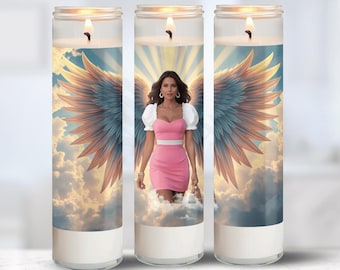 Envoltório de vela memorial PNG: Design para homenagem póstuma (Download digital)
