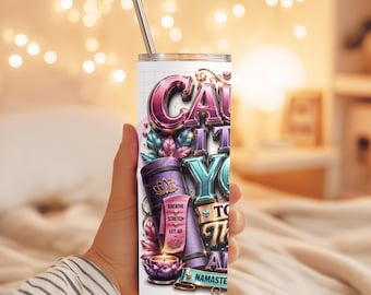 20oz Tumbler PNG Wrap, Sublimation Design, Skinny Tumbler Wrap, Digital Download