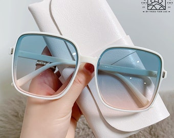 Square Frame Sunglasses UV Protection Retro Style for Women, UV400 Protection Sunglasses for Men and Women in Various Colors