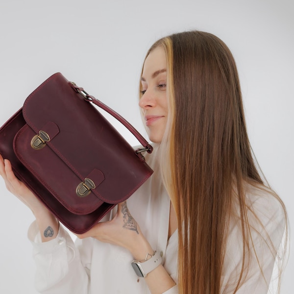Bolso de mano de piel auténtica para mujer, bandolera de piel, bandolera de piel, bandolera de piel, bandolera de piel para mujer