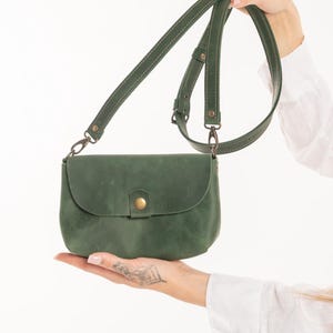 Mini bolso de piel, bolso bandolera de piel, bolso bandolera para teléfono móvil en 9 colores, bolso de piel para mujer, bolso bandolera minimalista de regalo