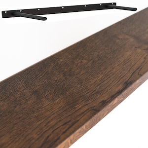 Natural Oak Floating Shelf: Custom Wooden Wall Shelves
