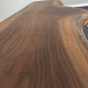 Live Edge Walnut Floating Shelf: Rustic Wood Wall Shelves