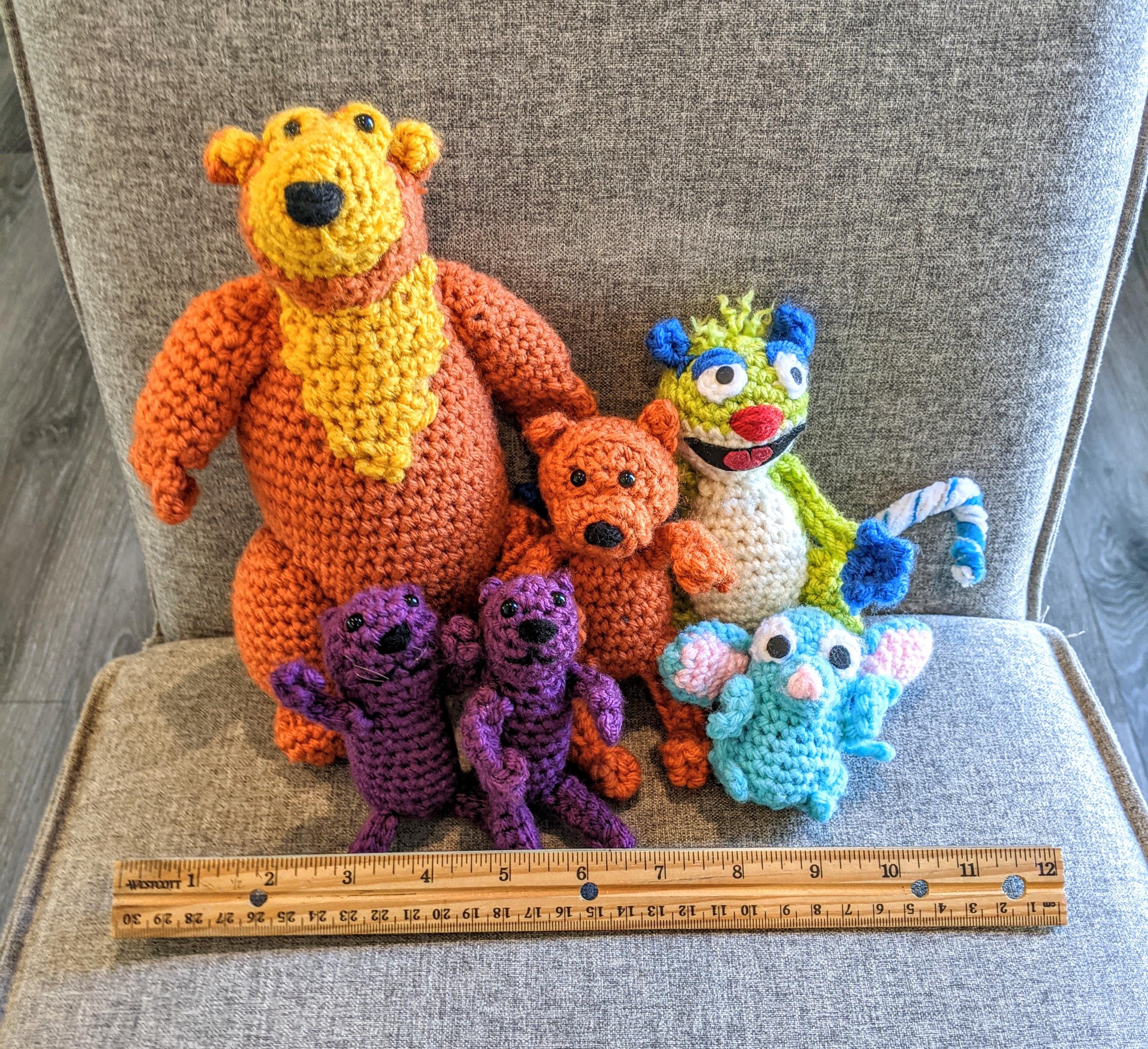Bear in the Big Blue House Characters Crochet Bundle **PATTERN