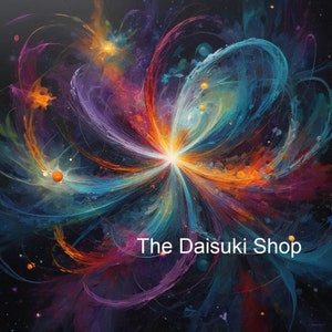 Stellar Bloom: Abstract Space Style Flower Digital Art Print