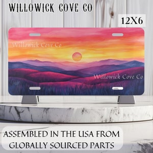 Decorative car tag for offroad lovers license plate for nature lover license plate for mountain lover vanity plate for front of vehicle