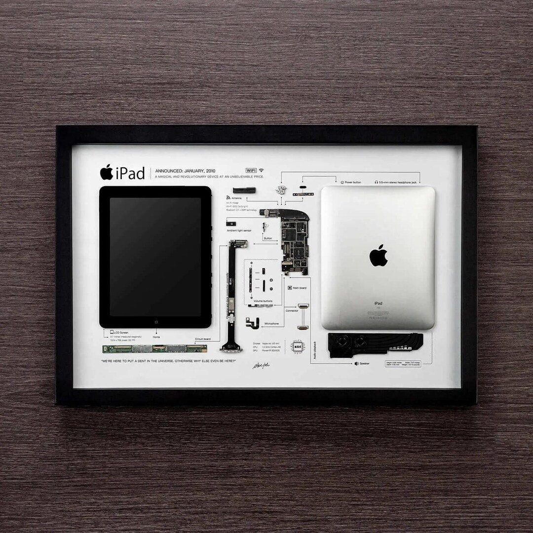 パソコン iPad.A1219 Apple iPad A1219 1st Gen Black 32 GB Tablet 9.7