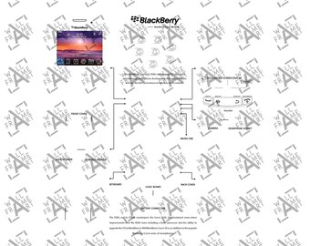 BlackBerry Curve 3G 9300 分解デジタルテンプレート - Etsy 日本