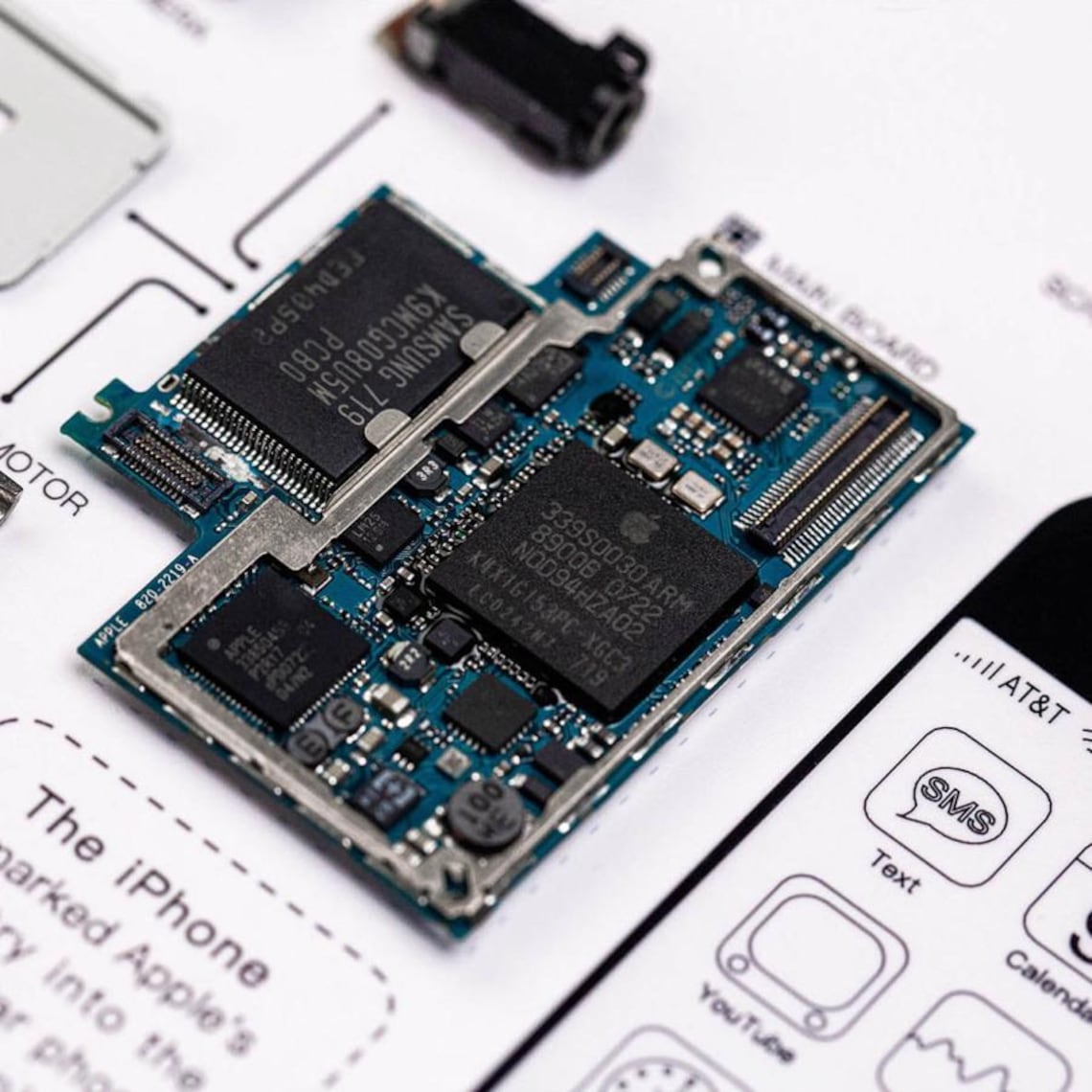 Apple iPhone (1st Generation) 2G Teardown Digital Template (3 Versions ...