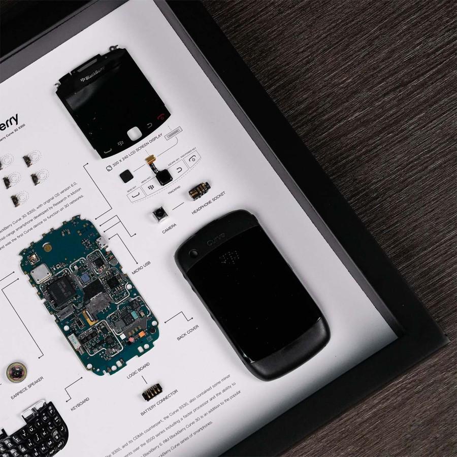 BlackBerry Curve 3G 9300 分解アート 額装品 BlackBerry Curve 3G 9300 分解デジタルテンプレート - Etsy 日本