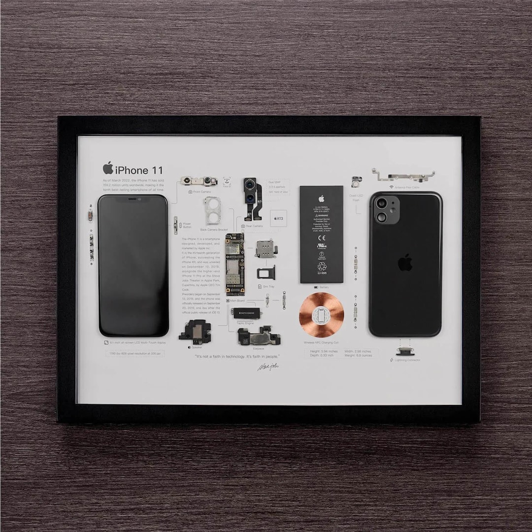 Apple iPhone 11 Teardown Digital Template - Etsy