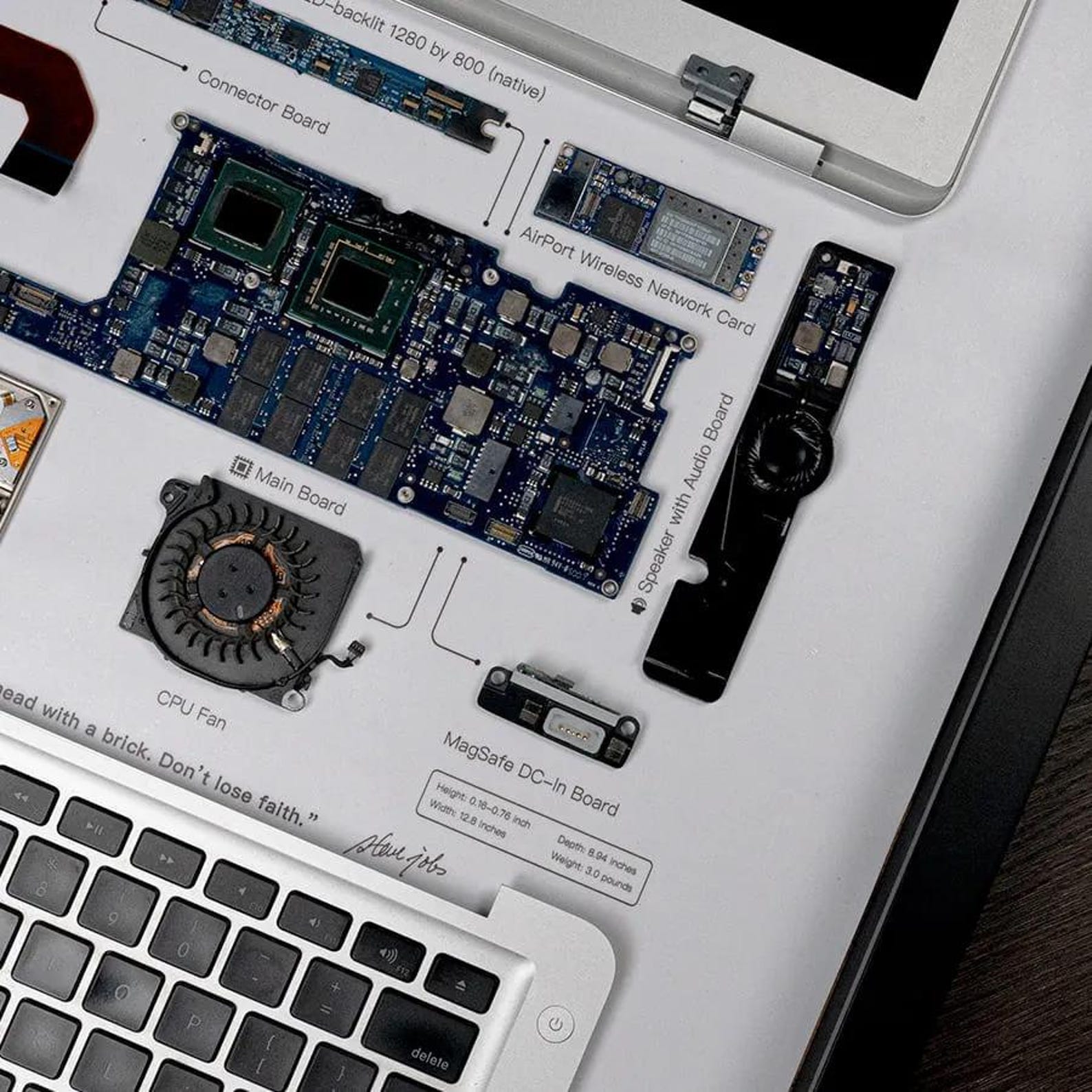 Apple MacBook Air A1237 (1st Generation) 13.3inch Teardown Digital ...