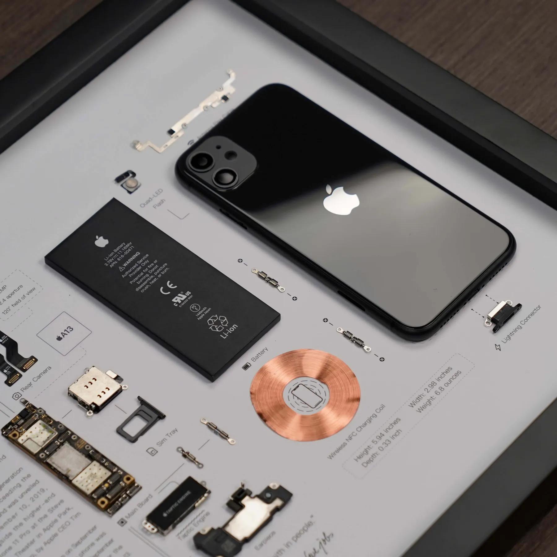 Apple iPhone 11 Teardown Digital Template - Etsy
