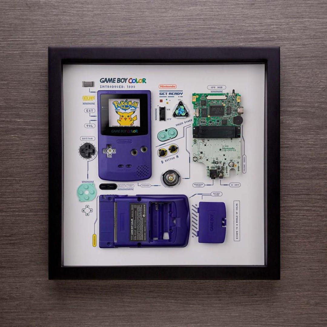 DETOBODY 　デトボディ DETOBODY HARMONITY Gameboy Teardown - Digital Model - Framed Wall Art - Digital