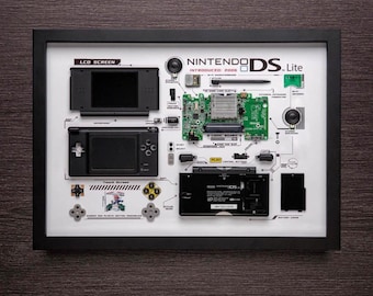 Nintendo NDS Lite Teardown Digital Templates (Black & White versions)