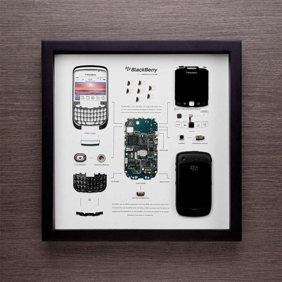 BlackBerry Curve 3G 9300 分解アート 額装品 Blackberry Curve 3G 9300 Teardown Digital Template - Etsy