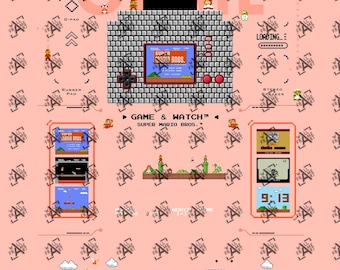 ネルソニック製のピンクのスーパーマリオブラザーズ ニンテンドー