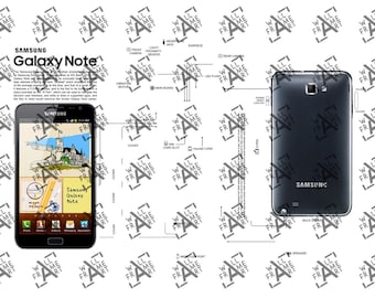 Samsung Galaxy Note (N7000) Teardown Digital Template