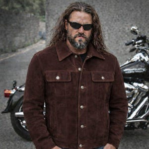 Harley Davidson Leather Jacket Suede - Etsy