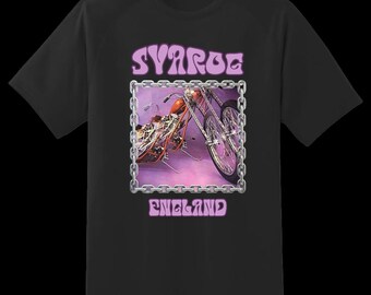 SVAROG England biker old school vintage tshirt for bikers, chopper bobber harley davidson riders