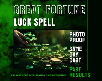 Fortune Luck Spell, Same Day Cast, Money Luck Spells, Fast Spell Casting, Goodluck spell, Spellcaster, Luck Casting Spell, Attract Spell