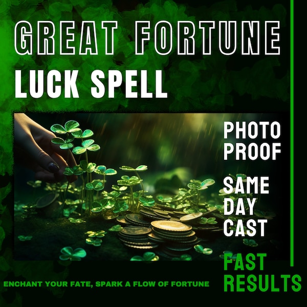 Fortune Luck Spell, Same Day Cast, Money Luck Spells, Fast Spell Casting, Goodluck spell, Spellcaster, Luck Casting Spell, Attract Spell