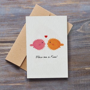 Mandami un bacio - Biglietto d'auguri 6x4