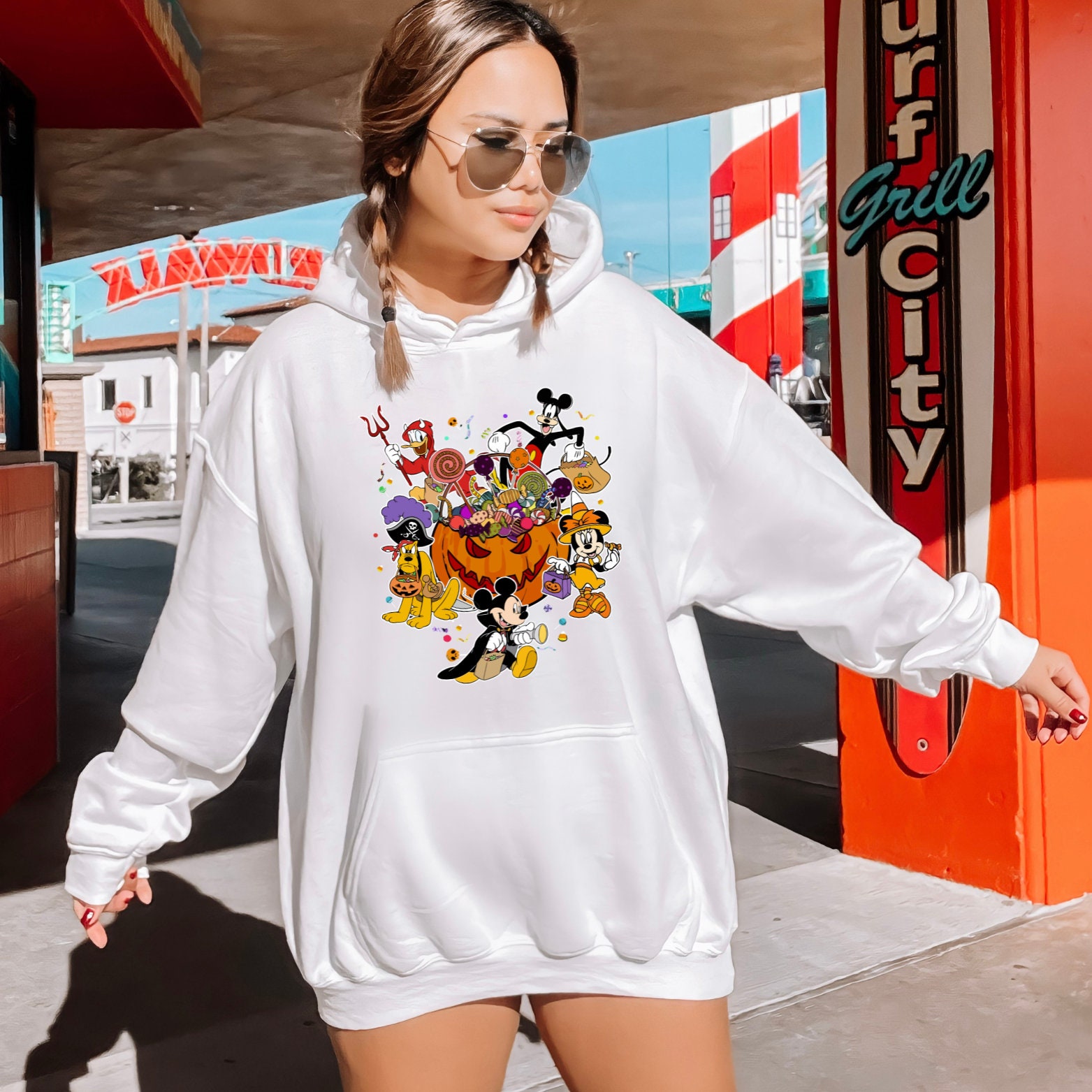 Disney Halloween Sweatshirt, Not so Scary Party Hoodie, Friends