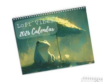 Lofi Vibes 2026 Calendar: Cozy Anime Art Monthly Planner