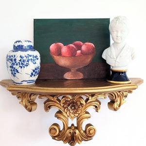 Hand-painted Original Apples Oil Painting Fruit Bowl Still Life Apples In Bowl Artwork Canvas Painting Wall Art