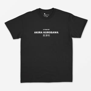 Directed By Akira Kurosawa T Shirt - Movie T Shirt / Film Fan Gift / Cinema / Vintage Style image 2