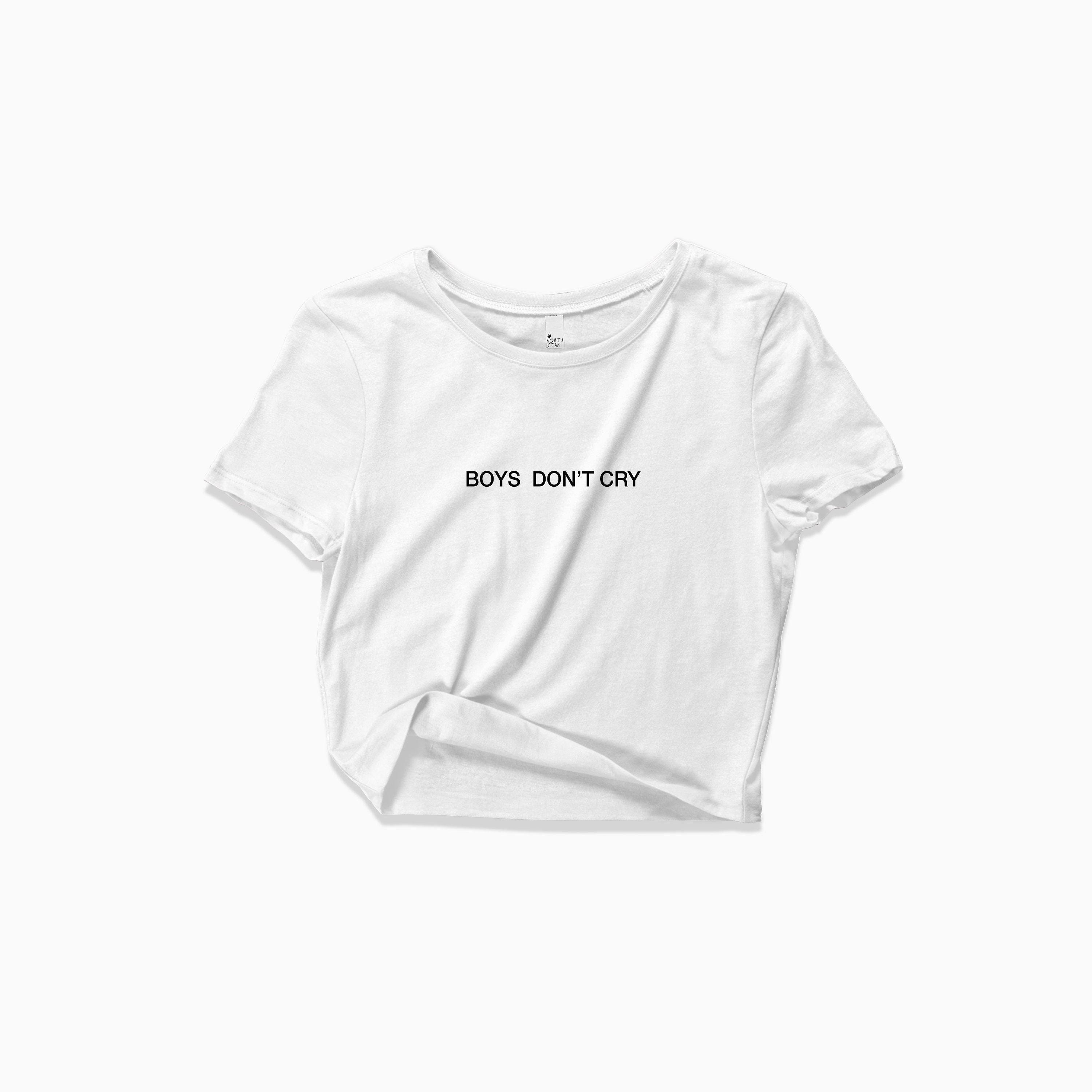 Boys Don't Cry Crop Top - Vintage Style Y2K 90's Shirt