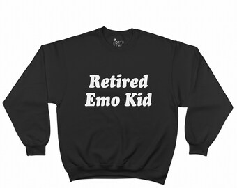 Koszulka Emo Kid - Wycofana bluza Emo Kid - Hipster - Koszulka Grunge - Punk - Scene Kid - Koszulka z zabawnym cytatem - Koszulka gotycka - Bluza zespołu Emo