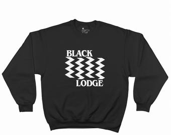 Black Lodge Sweatshirt - Vintage Style - 90's - Punk - Grunge - Twin Peaks - Laura Palmer - David Lynch - Agent Cooper Jumper