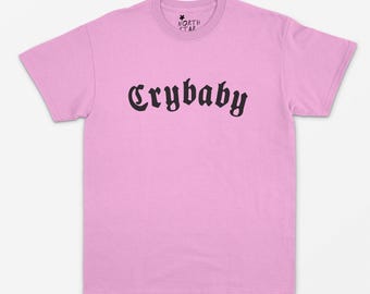 Cry Baby T Shirt - Graphic Shirt - Goth Love Heart - Punk - Grunge - Y2k Aesthetic - Kawaii - 90's - Sad Girl - Cute - Friend Gift S M L XL