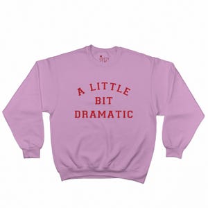 A Little Bit Dramatic Sweatshirt - Mean Girls Shirt - Girl Gift - As Seen on Regina George - Y2k - Friend Gift - 90&#39;s - Kawaii - Cute - Sexy