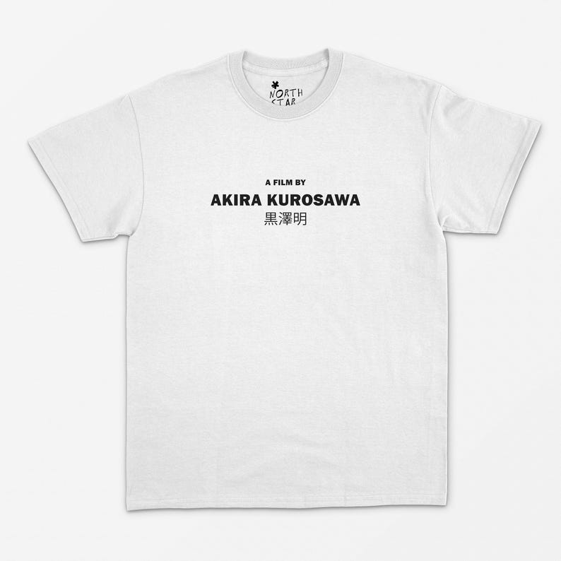 Directed By Akira Kurosawa T Shirt - Movie T Shirt / Film Fan Gift / Cinema / Vintage Style image 4