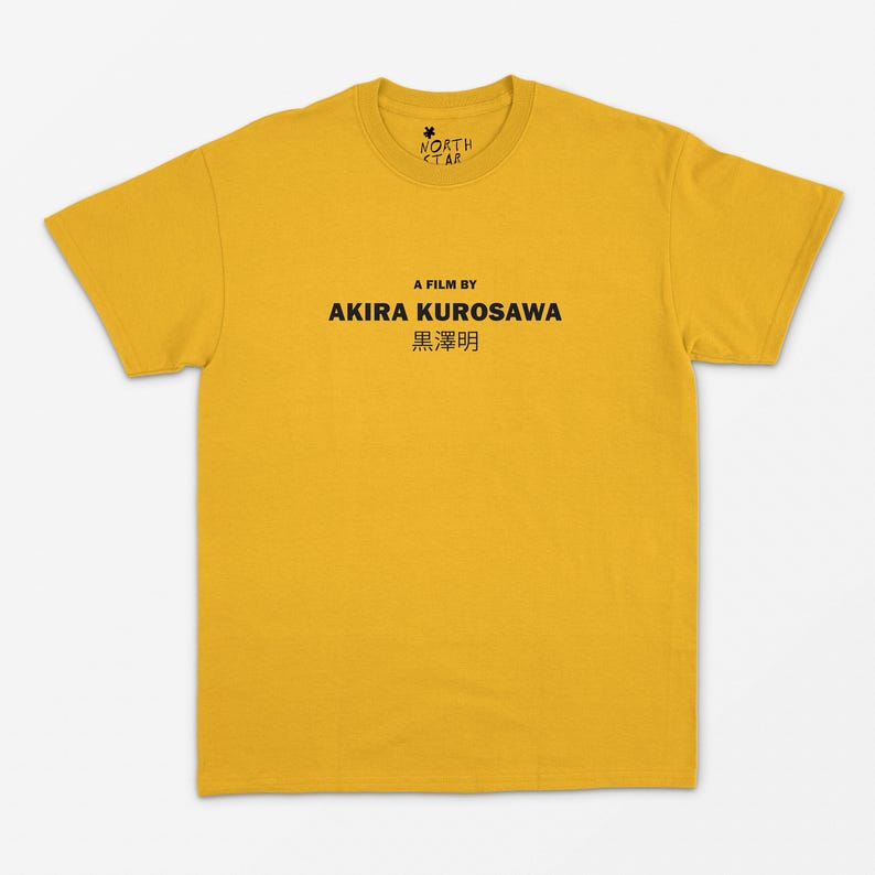Directed By Akira Kurosawa T Shirt - Movie T Shirt / Film Fan Gift / Cinema / Vintage Style image 1