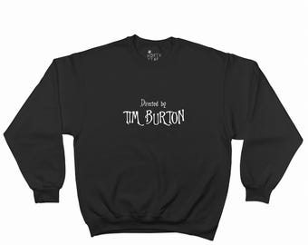 Dirigier Tim Burton Sweatshirt - Vintage Style / Y2K Aesthetic / 90's / Punk / Grunge / Horror / Goth / Skeleton
