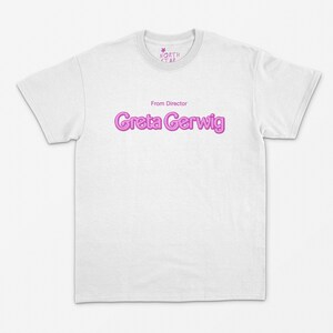 De la directora Greta Gerwig Camiseta - Estilo vintage / Estética Y2K / Años 90 / Punk / Grunge / Gótico / Camiseta de película / Regalo de fanático del cine / Cine imagen 4