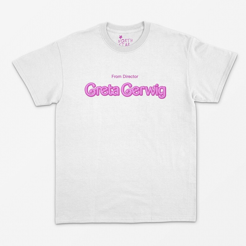 De la directora Greta Gerwig Camiseta - Estilo vintage / Estética Y2K / Años 90 / Punk / Grunge / Gótico / Camiseta de película / Regalo de fanático del cine / Cine imagen 4