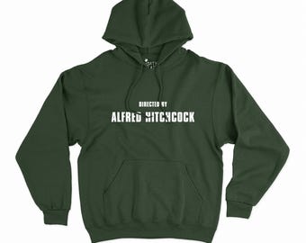Dirigida por Alfred Hitchcock Sudadera con capucha - Estilo vintage / Años 90 / Punk / Grunge / Horror / Gótico / Psico / Vértigo / Sudadera con capucha