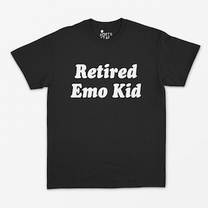 Camisa Emo Kid - Camiseta Emo Kid retirada - Hipster - Camisa Grunge - Punk - Escena Kid - Camisa de cita divertida - Camisa gótica - Camisa de banda de música Emo