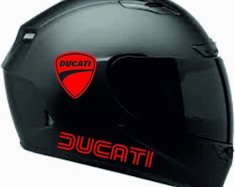 Stickers moto Ducati rétro pour casque vélo logo réservoir de carburant emblème vélo vinyle