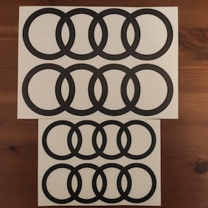 4 pezzi adesivi adesivi Audi per soglie porte finestre paraurti auto grafica vinile s line a4 a6