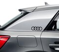 2pcs Audi rings decals stickers for door sill windows thresholds car vinyl graphics s line a4 a6 product logo