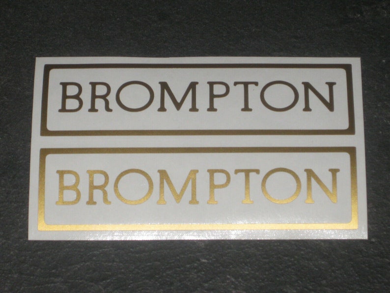 Two Brompton Decals Stickers for Frame Vinyl Graphics Bike Helmet Mtb ...